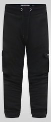 D555 Dexter 1 Cargo Jogger With Bear Embroidery Nero