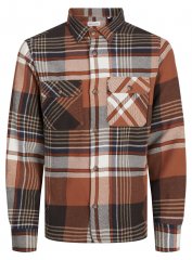 Jack & Jones Darren Flannel Overshirt marrone