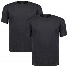 Adamo 129420 T-shirt confezione da 2 Grigio scuro melange