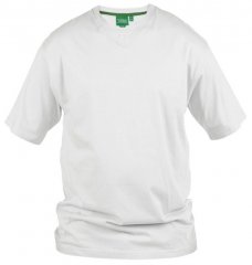 D555 Signature V-neck T-shirt White