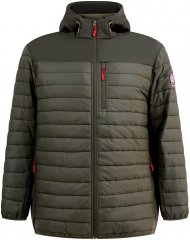 D555 Northfield giacca hybrid softshell con cappuccio kaki