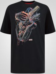 D555 Elliot Multi Coloured Guitar T-shirt Con Stampa Multicolore