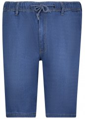 Adamo 199110 Pantaloncini in jeans con vita elasticizzata Blu medio