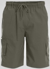 D555 Nick Pantaloncini con tasche e vita elasticizzata Khaki