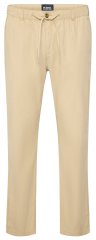 North Latitude 51142 pantaloni in lino beige