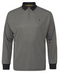 North Latitude Cool Effect Polo Manica Lunga Nero