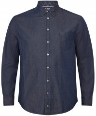 North Latitude 53139 camicia denim blu