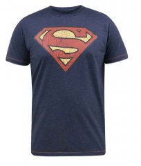 D555 Scampton Official Superman Printed T-Shirt Navy