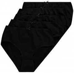 Ulla Popken 710201 Slip confezione da 5 Nero
