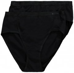 Ulla Popken 711214 Slip confezione da 2 Nero