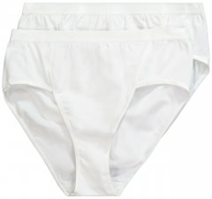 Ulla Popken 711214 Slip confezione da 2 Bianco