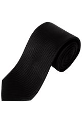 JP1880 711267 Cravatta in seta extra lunga Nero