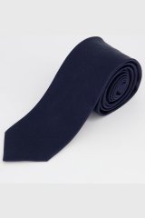 JP1880 711267 Cravatta in seta extra lunga Blu scuro