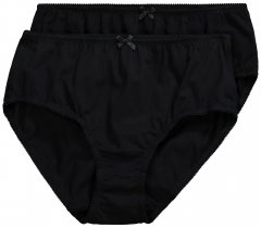 Ulla Popken 712882 Slip confezione da 2 Nero