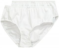 Ulla Popken 712882 Slip confezione da 2 Bianco