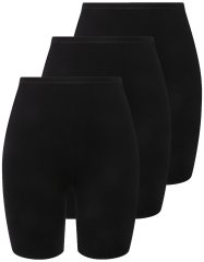 Ulla Popken 716595 Culotte confezione da 3 Nero