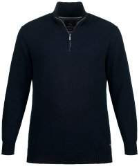 JP1880 716842 Maglione in maglia con mezza zip Blu scuro