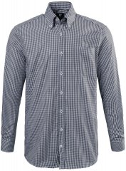 JP1880 722859 Camicia a quadretti a maniche lunghe Nero