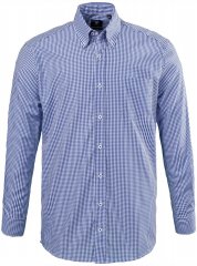 JP1880 722859 Camicia a quadretti a maniche lunghe Azzurro