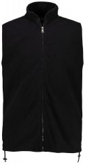 JP1880 723305 Gilet in pile con collo alto Nero TALL