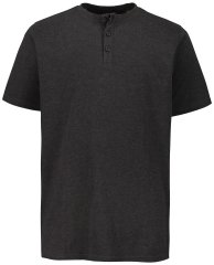 JP1880 726695 T-shirt Henley Grigio scuro