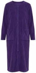 Ulla Popken 749967 Accappatoio in spugna con zip Multicolore