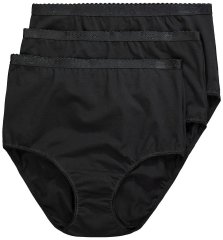 Ulla Popken 795269 Slip confezione da 3 Nero