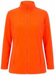 Ulla Popken 796970 Giacca in pile leggera Rosso arancio