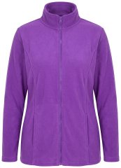Ulla Popken 796970 Giacca in pile leggera Viola scuro