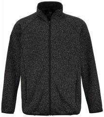 Jay-Pi 802394 Giacca in pile lavorato a maglia Nero