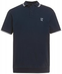 JP1880 802789 Polo con colletto a contrasto bianco Blu scuro