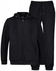 JP1880 802934 Completo tuta con felpa con cappuccio e pantaloni Nero