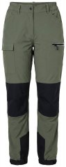 Ulla Popken 807803 Pantaloni da trekking HYPRAR con catarifrangenti Verde oliva
