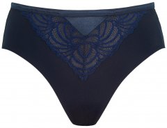 Ulla Popken 811602 Slip con pizzo Blu scuro