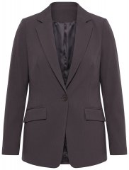 Ulla Popken 811944 Blazer classico Marrone mogano