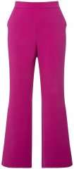 Ulla Popken 813306 Pantaloni da completo larghi con elastico in vita Magenta