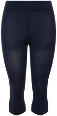 Ulla Popken 815580 Collant senza piede 3/4 con protezione cosce 80 den Blu scuro