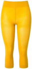 Ulla Popken 815580 Collant senza piede 3/4 con protezione cosce 80 den Giallo senape