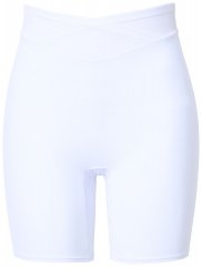 Ulla Popken 816440 Pantaloncini modellanti a vita alta Bianco