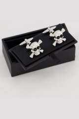 JP1880 816868 Gemelli con teschio Grigio argento