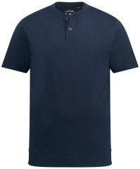 JP1880 818628 T-shirt Henley con vestibilità pancia Blu scuro