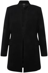 Ulla Popken 823318 Blazer con collo alto Nero