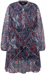 Ulla Popken 824976 Abito fantasia Blu scuro