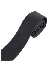 JP1880 828309 Cravatta in seta extra lunga Nero