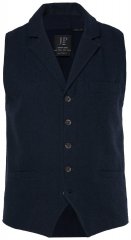 JP1880 828736 Gilet in tweed con dorso in maglia Blu scuro
