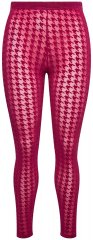 Ulla Popken 828982 Collant senza piede a quadri Rosso bacca