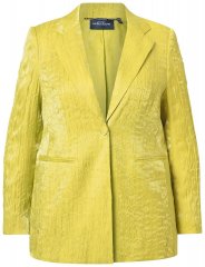 Ulla Popken 830767 Blazer stropicciato Verde chiaro