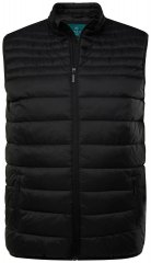 Boston Park 583 Gilet trapuntato con collo alto Nero