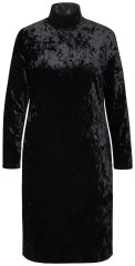 Ulla Popken 834234 Abito di velluto con collo alto Nero
