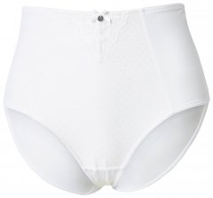 Ulla Popken 834307 Slip modellante con pizzo Bianco panna